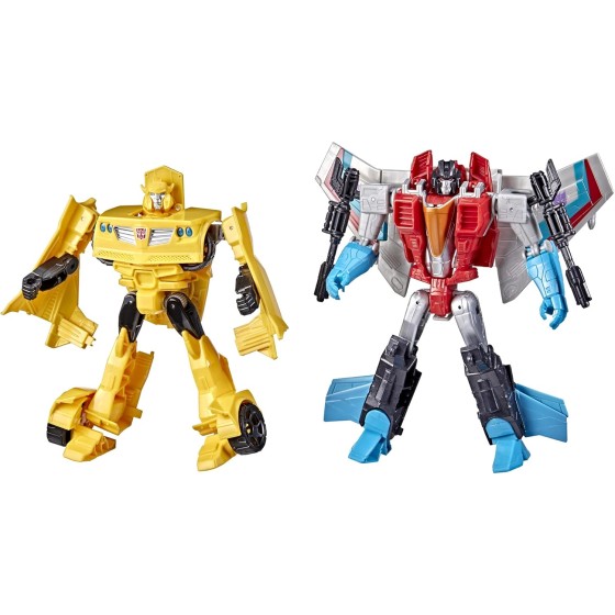 Transformers Toys Heroes and Villains Bumblebee and Starscream 2-Pack Action Figures
