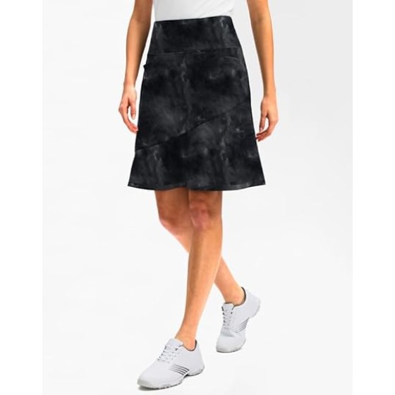G Gradual Skorts Skirts for Women with 5 Pockets 20" Knee Length Golf Skirt Modest Long Tennis Athletic Skirts for Women